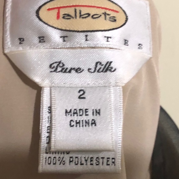 Talbots Sheer Lace Silk Overlay Skirt size 2P - Picture 6 of 8